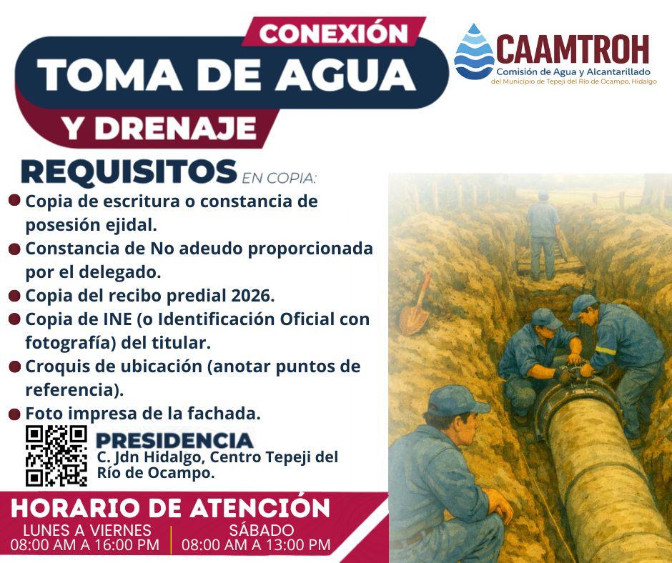 Conexion Toma de Agua y Drenaje