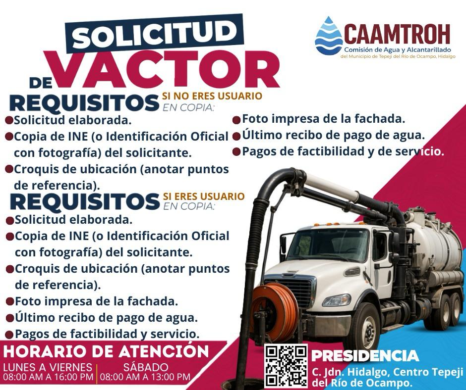 Solicitud de Vactor